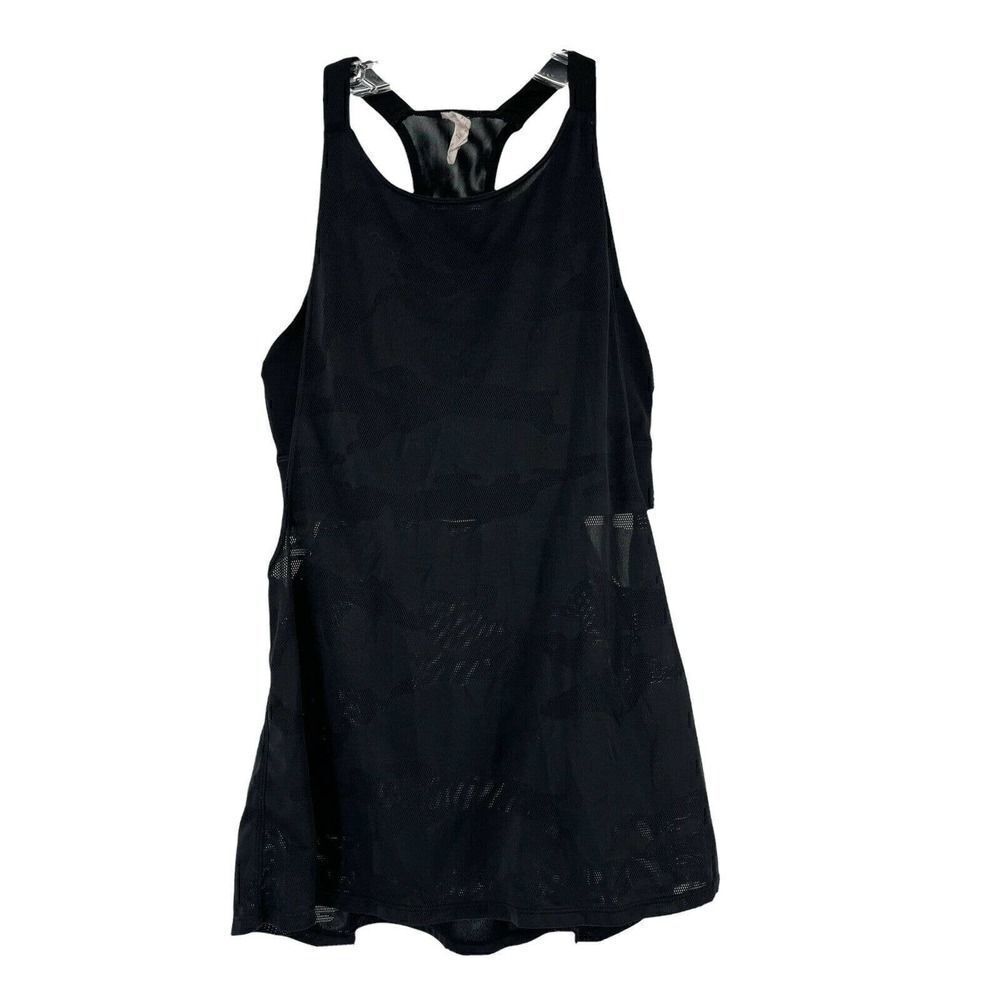 Mondetta Tank Top Black Camouflage Vented Duo Bra Tank Athletic Wear Size XS Top